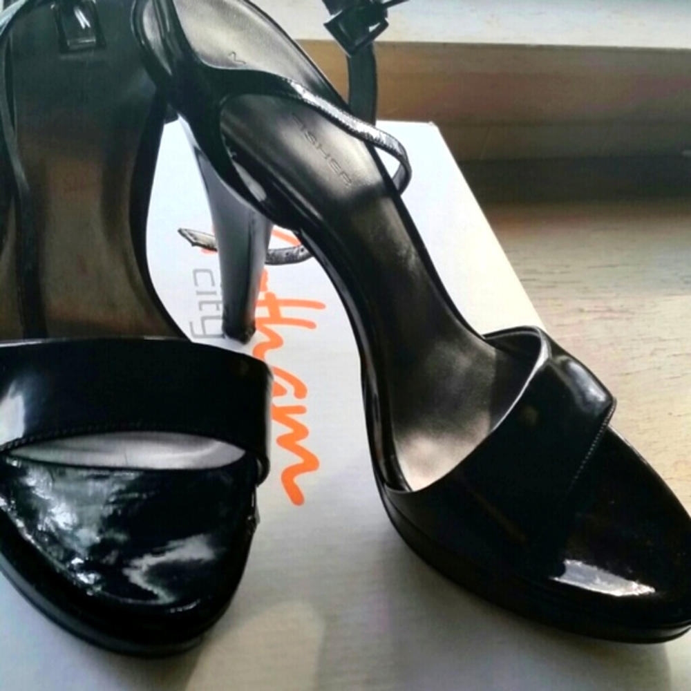 Marc Fisher (Black shiny heels)
